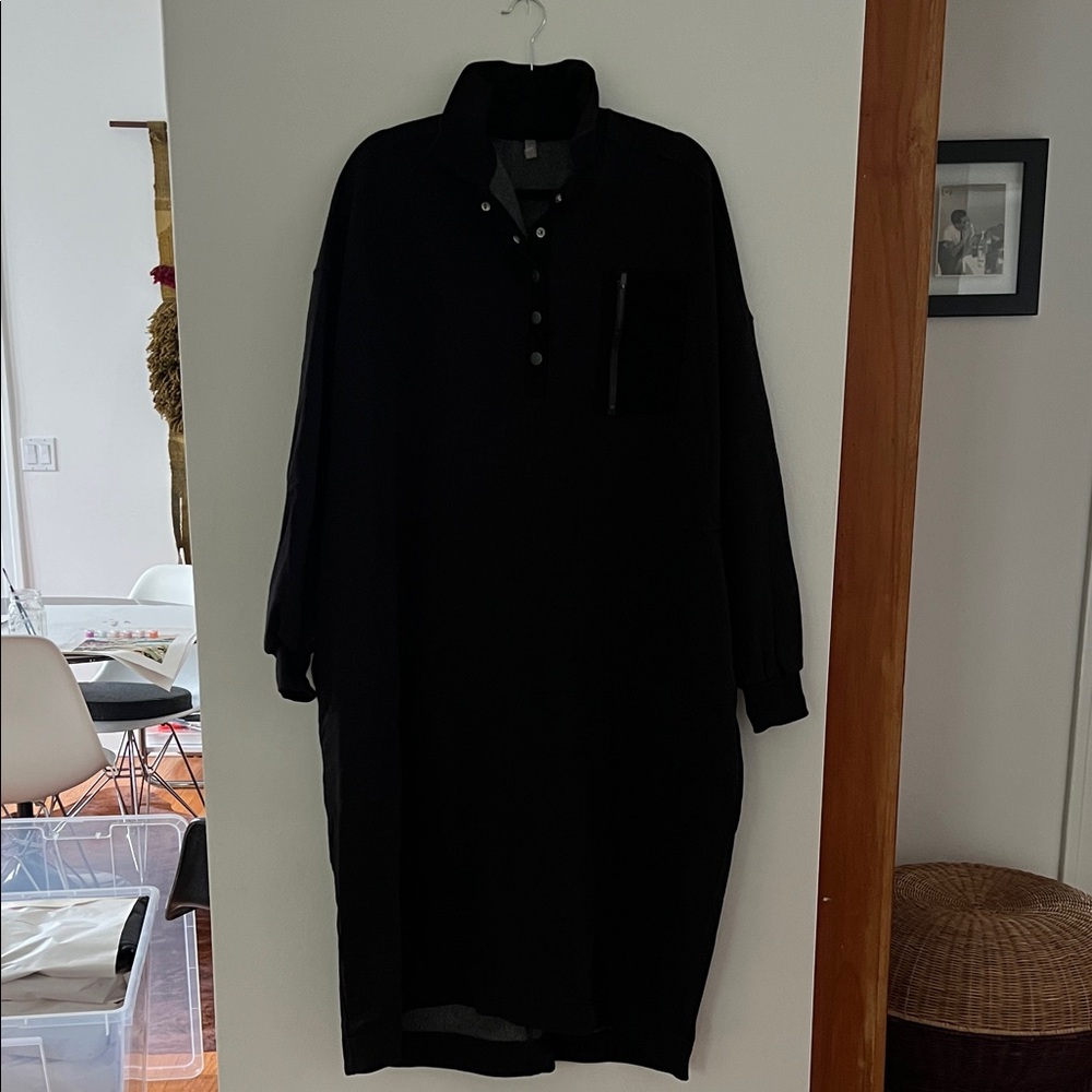 FP Movement by Free People Black Maxi Dress Pullover